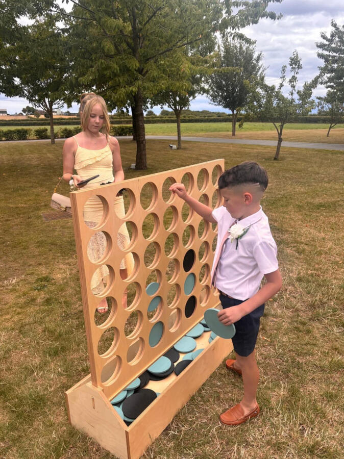Connect 4 in play